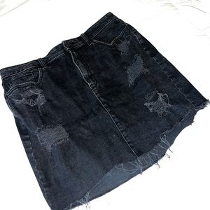 Hollister black mini skirt